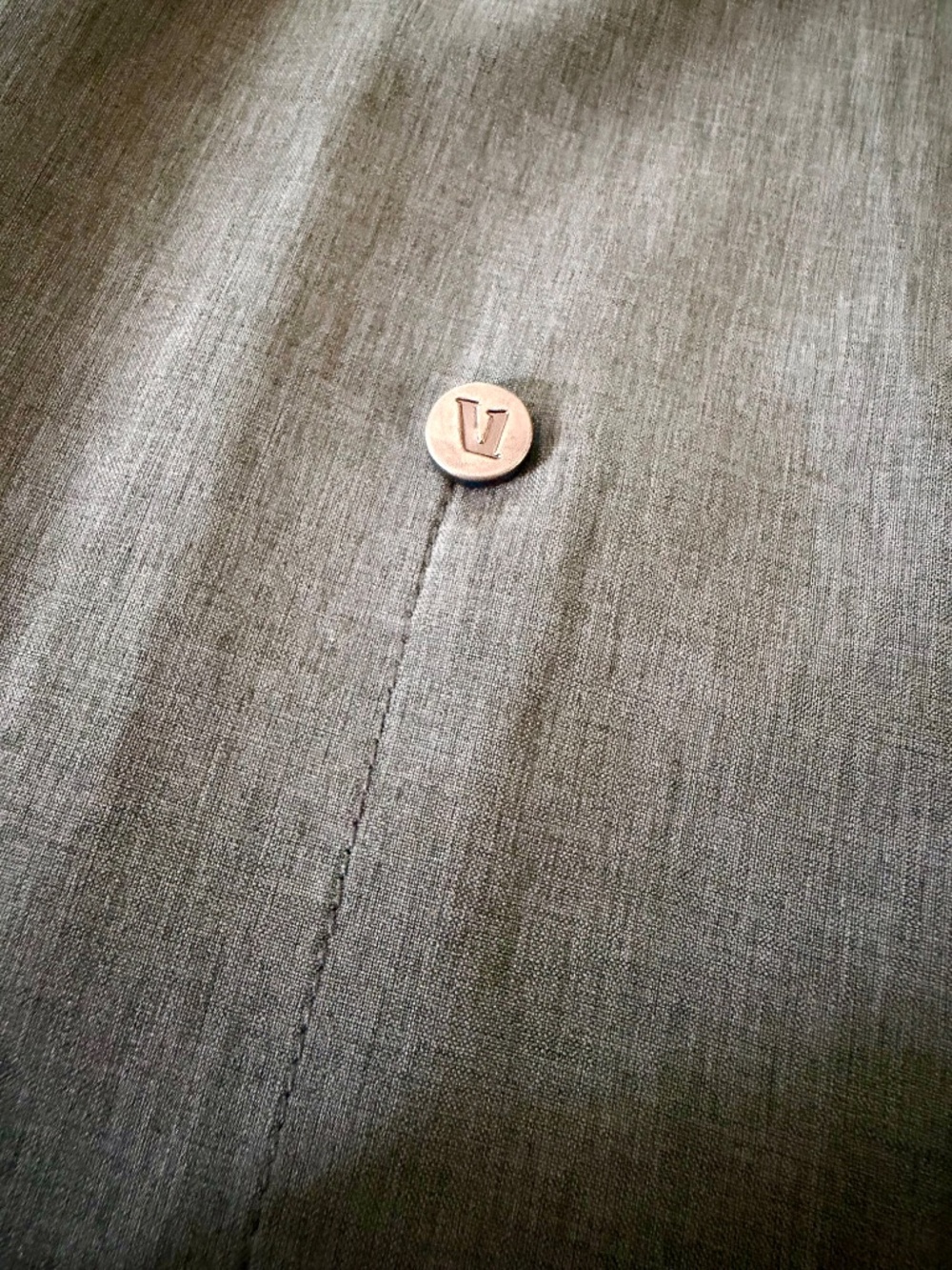 NWOT Vuori Mens Venture Track Jacket in Agate Green Linen Texture (Size Small) - Picture 5 of 10